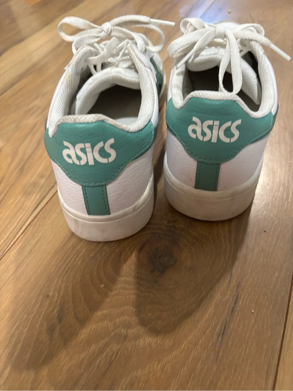 Asics White Sneakers with Teal Accents - Picture 2 of 7